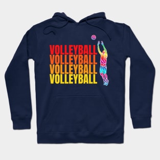 volleyball art design Hoodie